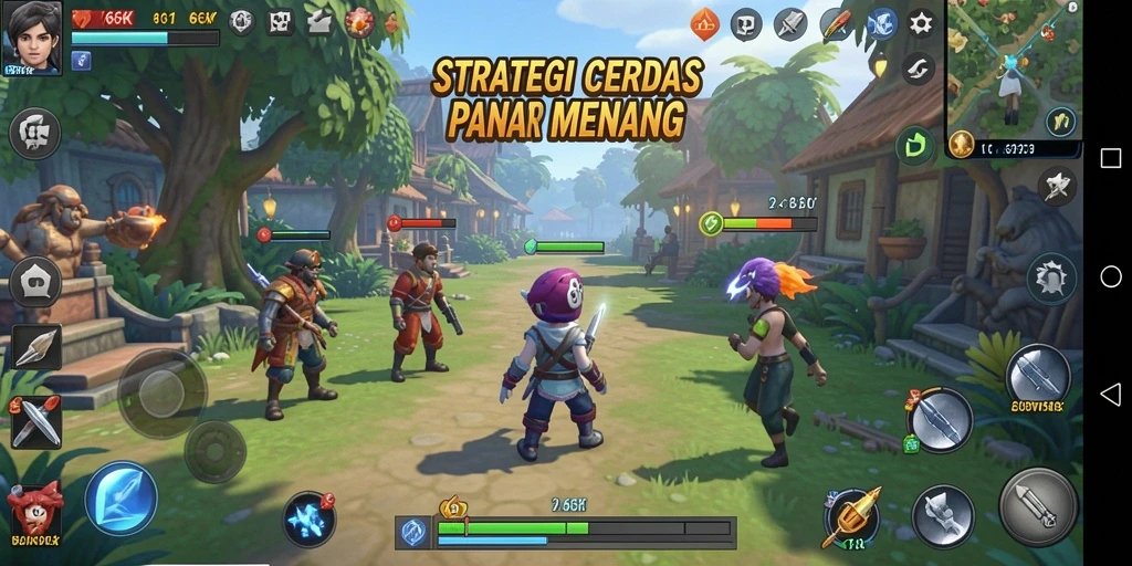 Tampilan gameplay menarik dari 66K yang penuh strategi.