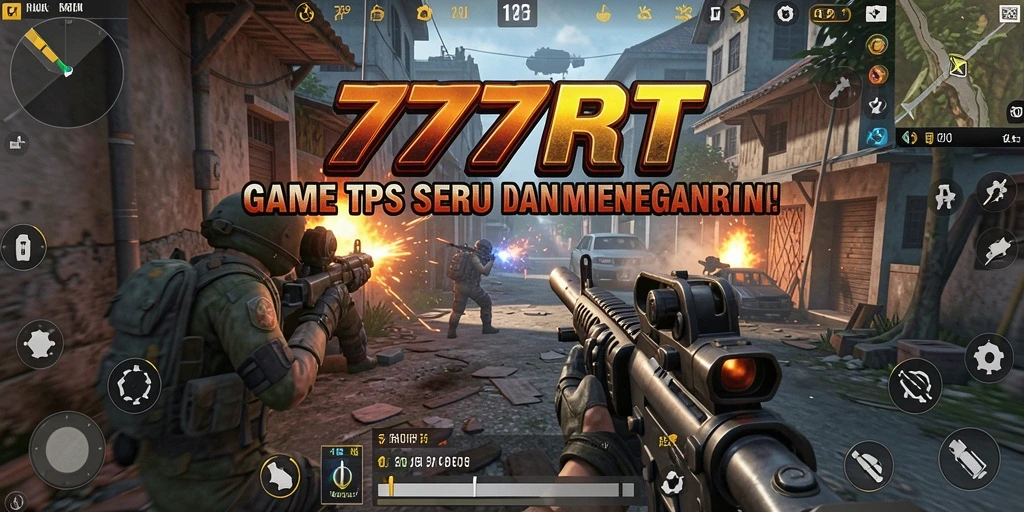 Tampilan gameplay menegangkan dengan aksi tembak-menembak yang seru.