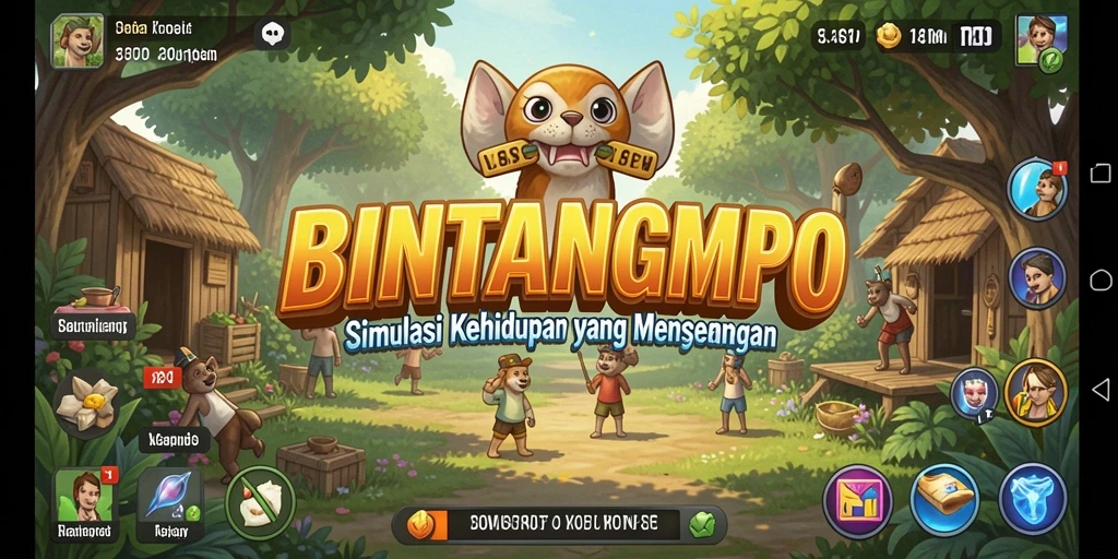 Tampilan gameplay BINTANGMPO yang menarik dan interaktif.