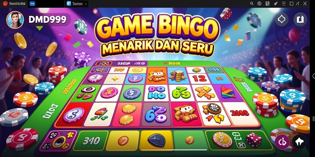 Tampilan screenshot DMD999 menampilkan keseruan bermain Bingo.