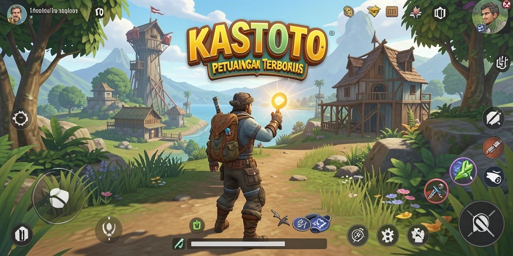 Menampilkan gameplay eksplorasi menarik dalam dunia terbuka KASTOTO.