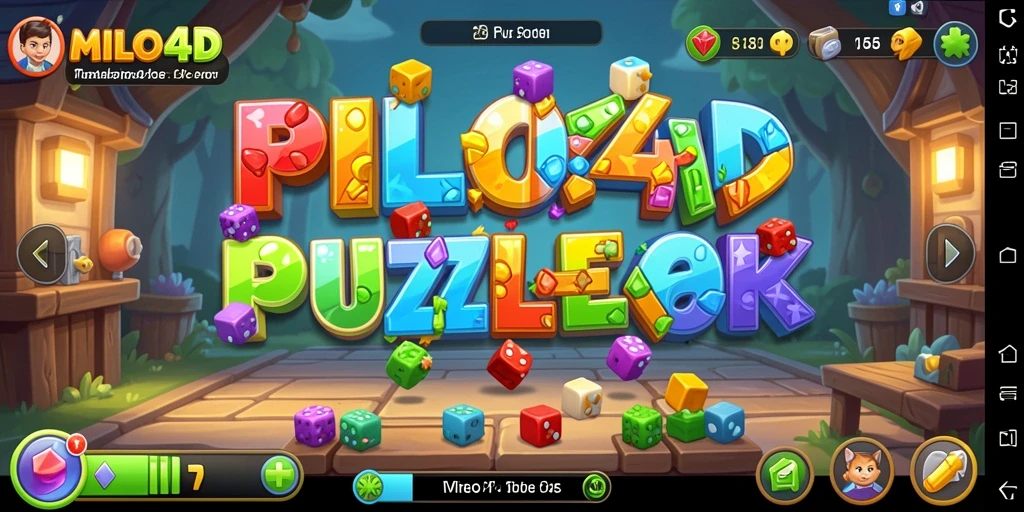 Screenshot gameplay <strong>MILO4D</strong> menampilkan tantangan puzzle yang menarik.