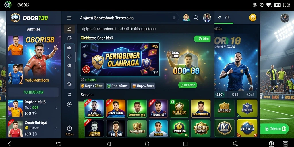 Screenshot utama OBOR138 menampilkan tampilan taruhan olahraga yang menarik.