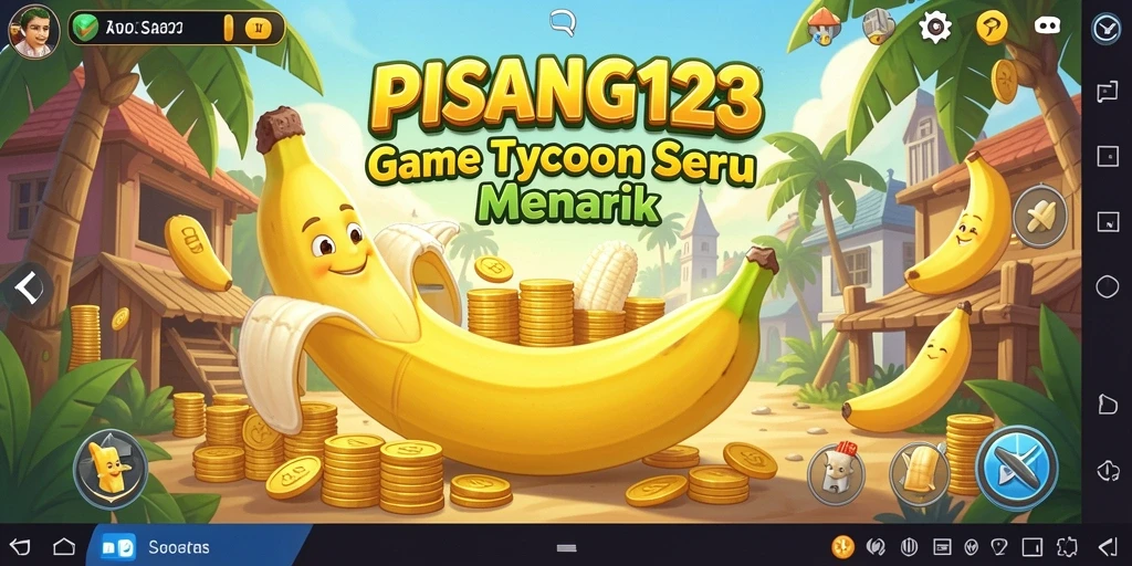 Gameplay seru PISANG123 dengan manajemen bisnis yang menantang.