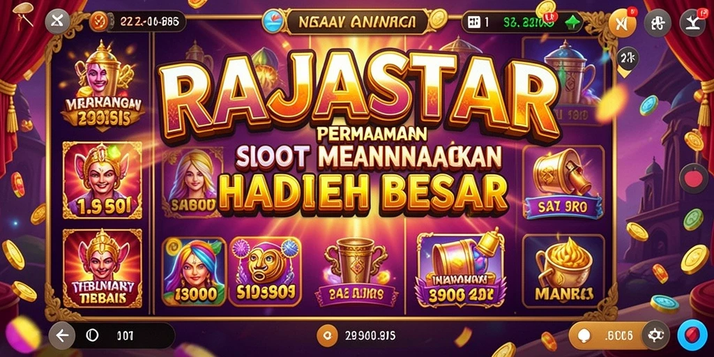 Tampilan menarik dari gameplay RAJASTAR yang mengasyikkan.
