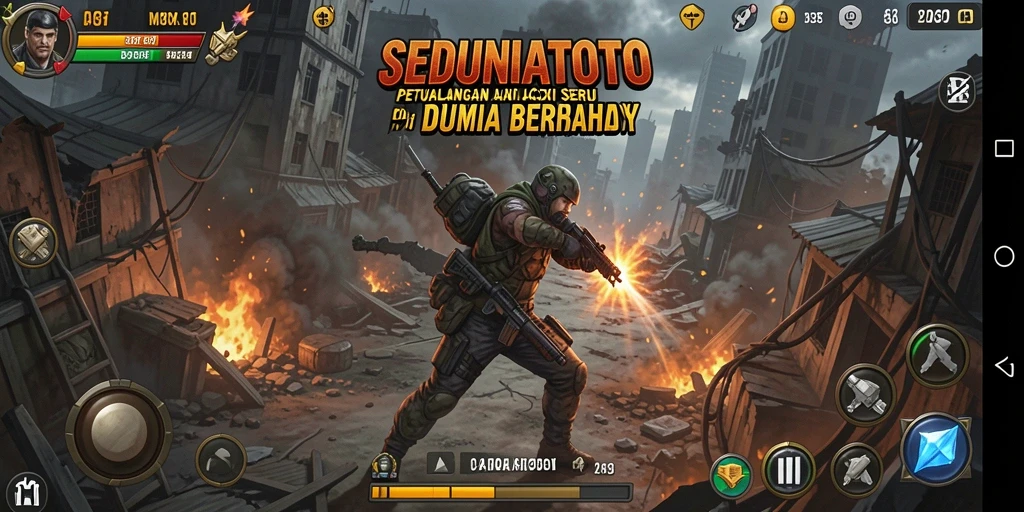 Gambaran aksi seru dalam gameplay SEDUNIATOTO.